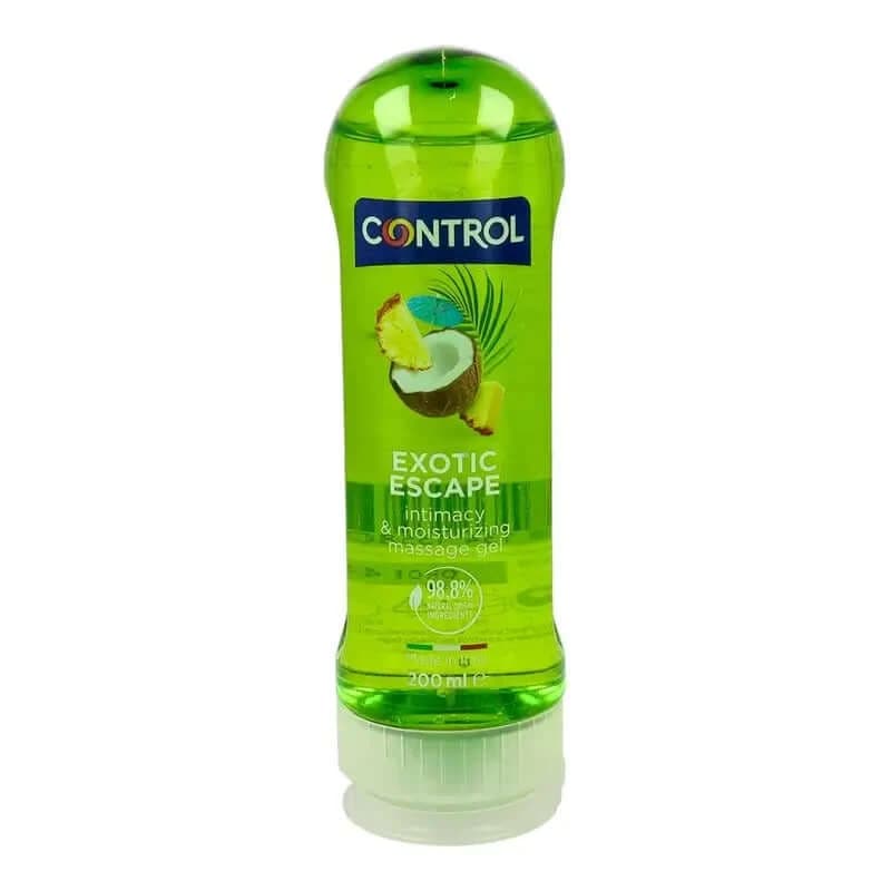 Control Pleasure Exotic Escape Gel de massage hydratant à effet chaud, 200ml