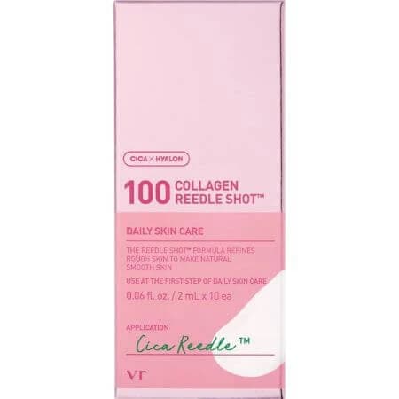 Sérum facial au collagène Reedle Shot, 2 ml x 10 pièces, VT Cosmetics