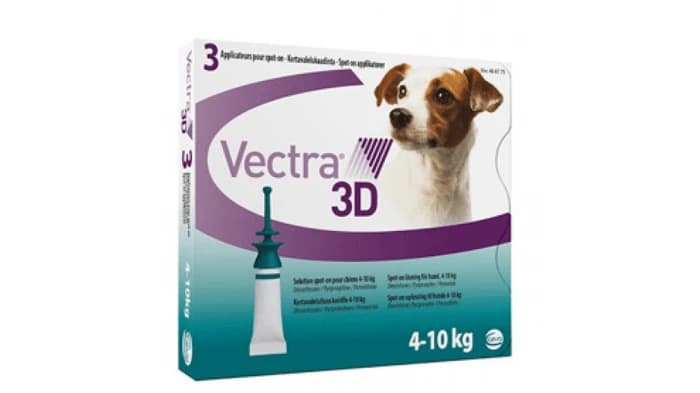 Vectra 3D spot-on solution pour chiens 4-10kg, 1 pipette