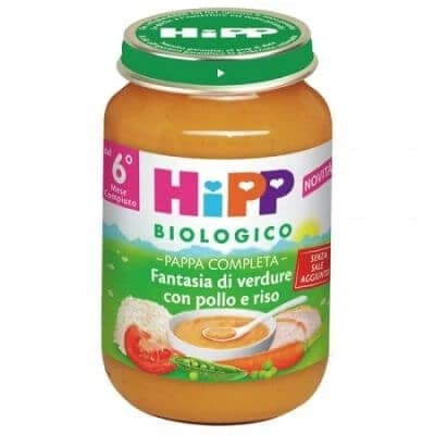 Hipp bio pappa pronta fantas verd riz au poulet 190 g