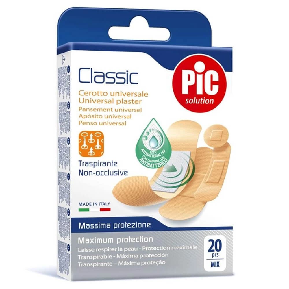 Pic Classic Universal Plasters 20 bandes 4 tailles