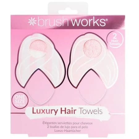 Serviettes à cheveux de luxe, 2 pièces, Brushworks