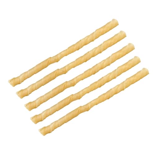 Bâton en cuir torsadé 10 mm d'épaisseur / 12 cm de longueur, 100 pièces/ensemble