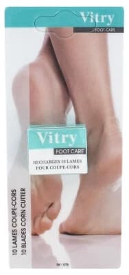 Vitry Foot Care Recharges 10 Lames pour Coupe-Cors
