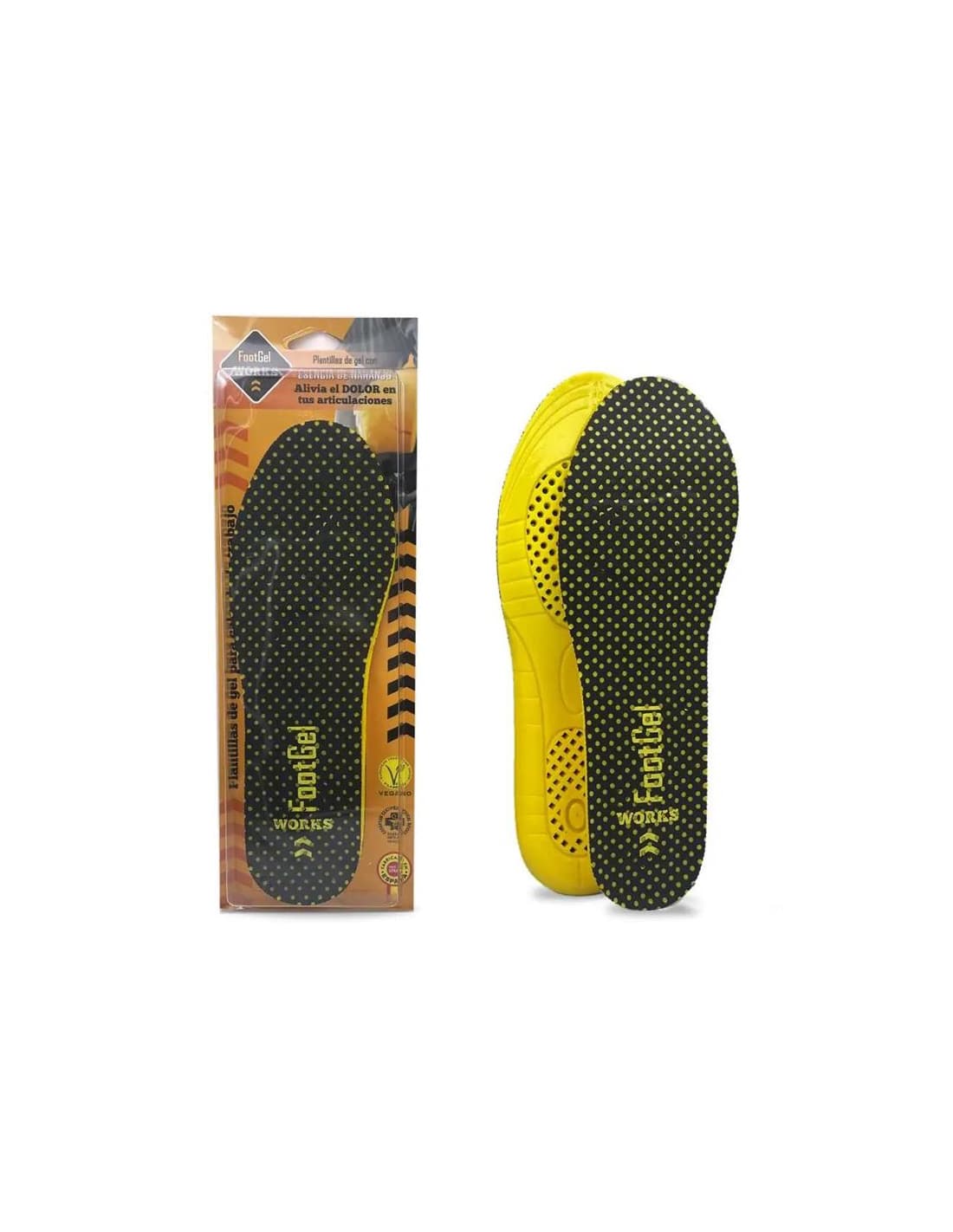 Semelles Footgel Works Orange