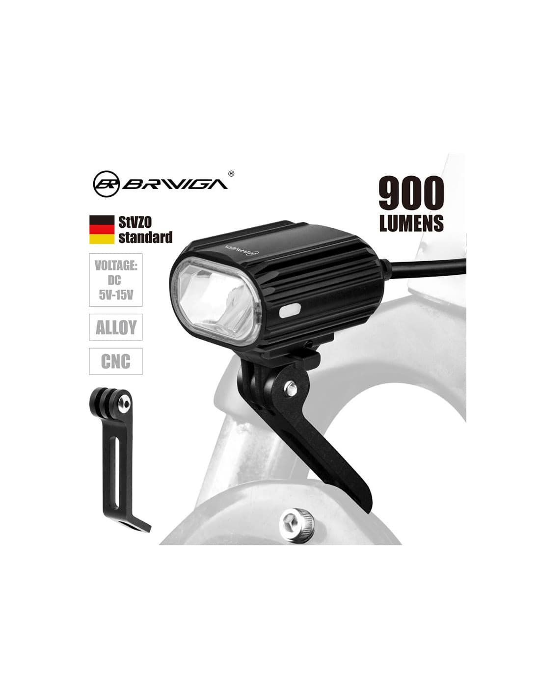 Lumières Tols Feu avant E-Bike 900
