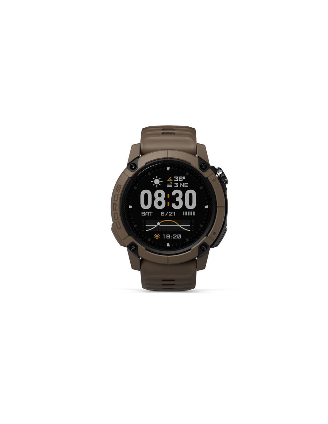 Montre Coros GPS Nomade Marron