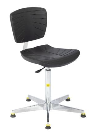 RS PRO, Noir Chaise de bureau Polyuréthane 200 kg