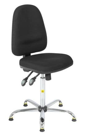 RS PRO, Noir Chaise de bureau Mousse 200 kg