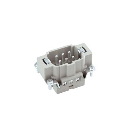 RS PRO Arrivée secteur à  utilisation intensive Droit,, 6 contacts 16A Mâle Traversant, Bloc de jonction, 500V série RS