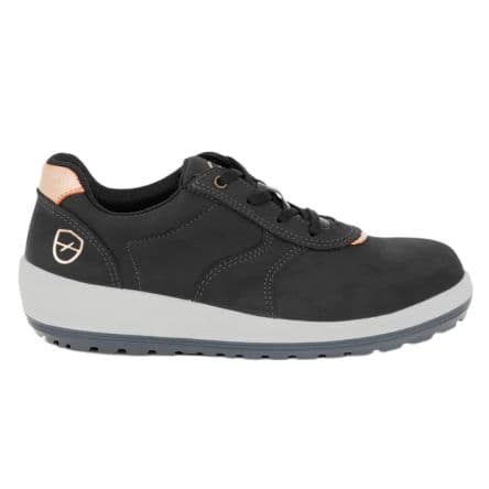 Parade Chaussure de sécurité en cuir Mixte BADRIA, Gris charbon Acier, T39