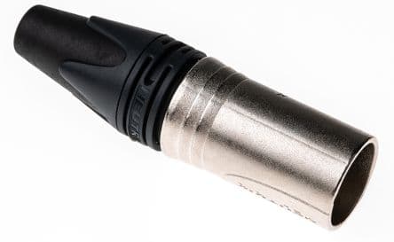 Neutrik Connecteur XLR Droit 7 voies Câble Mâle, placage Argent sur nickel, 50V
