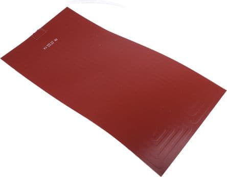 RS PRO Tapis chauffant en silicone, 12V c.c./ 80 W, 200 mm x 400mm