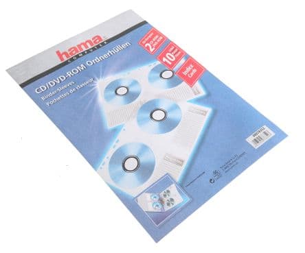Hama Pochette pour CD 10 Per Pack x Transparent 2 per case
