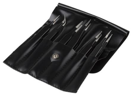 RS PRO Kit de brucelles en Acier inoxydable Anti-magnétique Bande de sécurité ESD