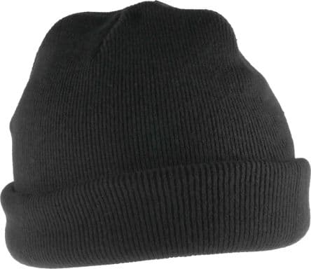 RS PRO Bonnet à revers Noir en Acrylique