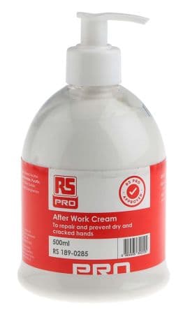 RS PRO Crème réparatrice Crème pour mains 500 ml, Flacon Frais