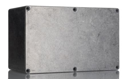 Hammond Boîtier 1590 en Fonte d'aluminium IP65 Blindé, 200 mm, 120 mm, Clair 85 mm, Naturel