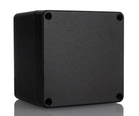 Hammond Boîtier à usage général 1590Z en Fonte d'aluminium IP68 IK08, 100 mm, 100 mm, Noir 80 mm, Noir