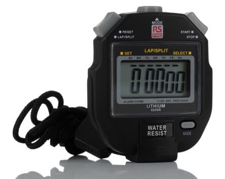 RS PRO Chronomètre Noir Numérique 23 h De poche
