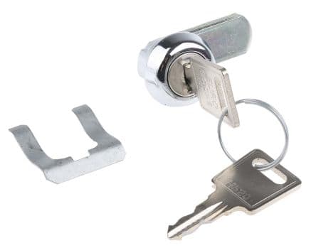Euro-Locks a Lowe & Fletcher group Company Serrure à came batteuse en Plastique Chromé, déverrouillage Clé 9.5 mm 20.3 x