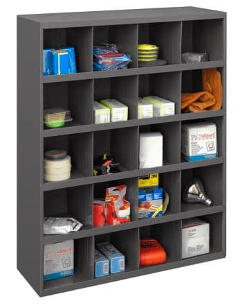 RS PRO Bac de rangement Gris en Acier Portable, 1067 mm x 857 mm x 305 mm