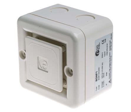 e2s Alarme électronique série SONF1 En surface Blanc 10 tonalités 30V c.c. 100 dB @ 1m IP66 CC