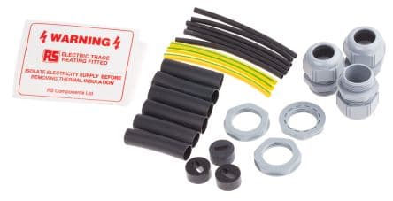 RS PRO Kit d'installation de ruban chauffant Joint de chauffage 950 mm -35 °C 50mm