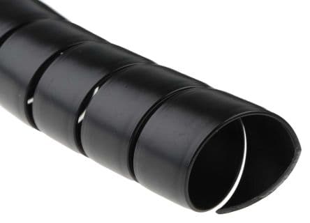 HellermannTyton Gaine de câble spiralée, Noir, en Polypropylène 34 mm → 34 mm, Ø 30 mm, SPF