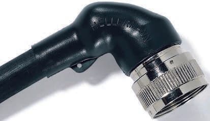 HellermannTyton Gaine thermorétractable 1100 Angle droit 1 voies, Noir Elastomère résistant au fluide, 36 mm