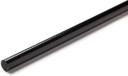 RS PRO Tige en plastique renforcé de fibre de verre Noir x 1 m Dia. 70 mm