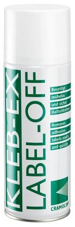 Cramolin Dissolvant d'étiquettes 400 ml Aérosol élimine Étiquette