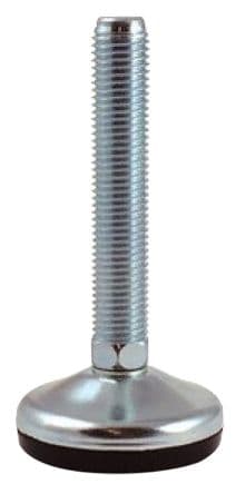 RS PRO Pied réglable M16 Diam 100 mm Acier Zingué capacité 1500 kg 10 °
