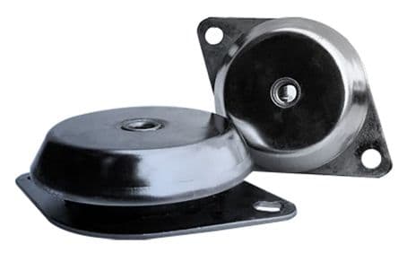 RS PRO Support anti-vibrations Rond M20 Montage sur socle 2300 kg en Caoutchouc naturel, Ø ext. 190 mm