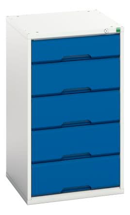 Bott Unité de stockage 5 en Acier, 900 mm x 525mm x 550 mm Bleu, Gris clair