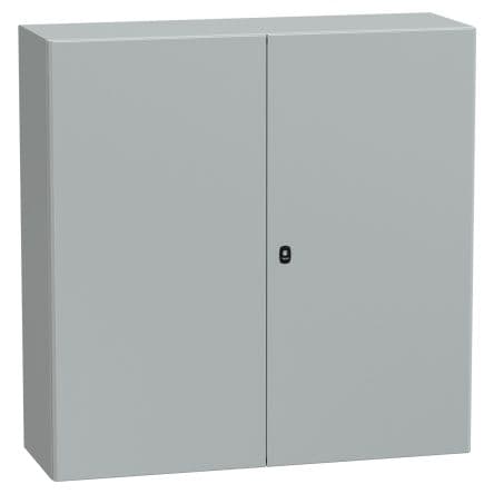 Schneider Electric Boîtier à usage général PanelSeT S3D en Acier IP55 IK10, 400 mm, 1200 mm, Gris 1200 mm, Gris