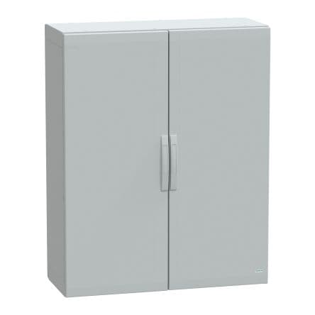 Schneider Electric Coffret individuel 2 en Fibre de verre renforcé en polyester Gris Corps plein, 1000 mm, IP65 PanelSeT