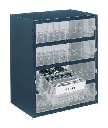 Raaco Unité de stockage 8 en Acier, 435 mm x 357mm x 255 mm Bleu