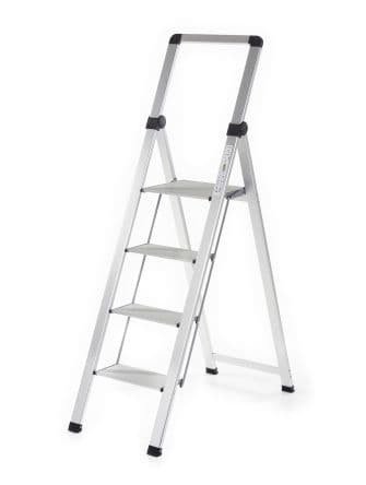 RS PRO Marchepied 910 mm à 4 marches Argent Aluminium, hauteur de plateforme 1510mm