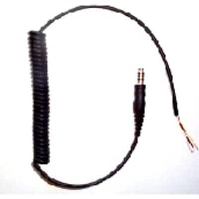 3M Câble bouclé pour casque d'écoute Noir