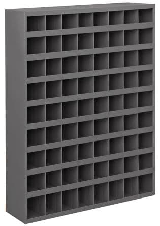 RS PRO Bac de rangement Gris en Acier Portable, 1067 mm x 857 mm x 305 mm