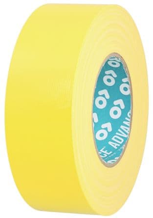 Advance Tapes Ruban adhésif toilé, 50 m x 50mm AT175 0.23 mm, Jaune