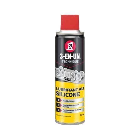 3-EN-UN Lubrifiant au silicone TECHNIQUE Lubrifiant multi usages 250 ml Aérosol