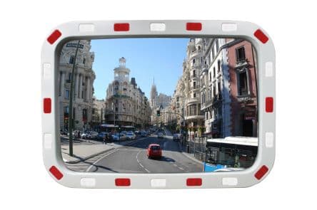 RS PRO Miroir Polycarbonate, pour Extérieur Rectangulaire