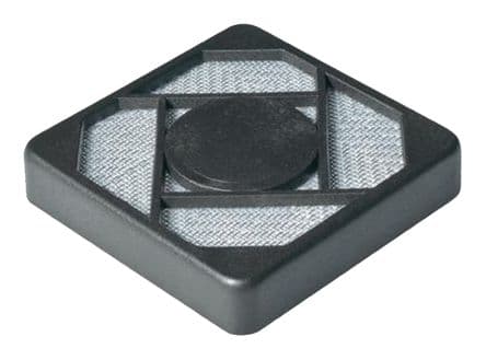 Essentra Filtre de ventilateur Filtre monté sur ventilateur de 80 mm Polyéthylène téréphtalate, Acier inoxydable Fibre