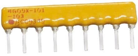 Bourns Réseau de résistance 270 Ω 2 %, 8 résistances Bus, 1.13 W, boîtier SIP série 4600X Soudure