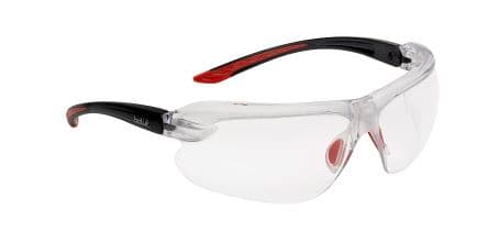 Bolle Safety Lunettes de protection IRI-s, Résistant à l'impact, Antibuée, Revêtement anti-buée, Antirayures, Résistant