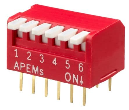 APEM Commutateur rotatif DIP de codage Piano