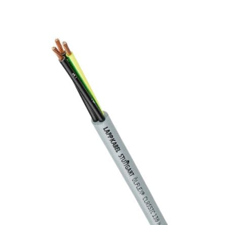 Lapp Câble de commande, 5 conducteurs 17 AWG Non blindé, Gris, 50 m YY, gaine en Zéro halogène RoHS, CE, UL