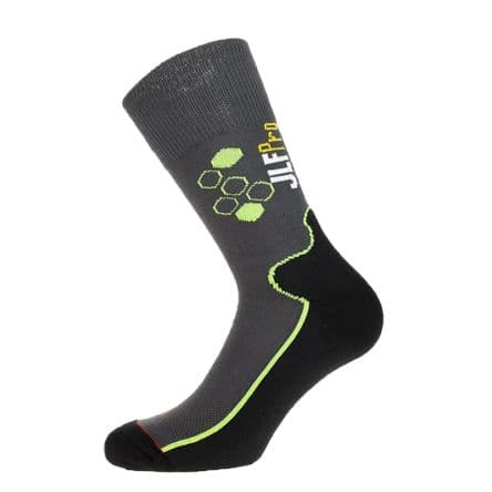 JLF Pro Chaussettes 36/38 2.5/5, Noir, Gris Métal, Polyamide, Polyester, Élasthanne Hygiene 36/38